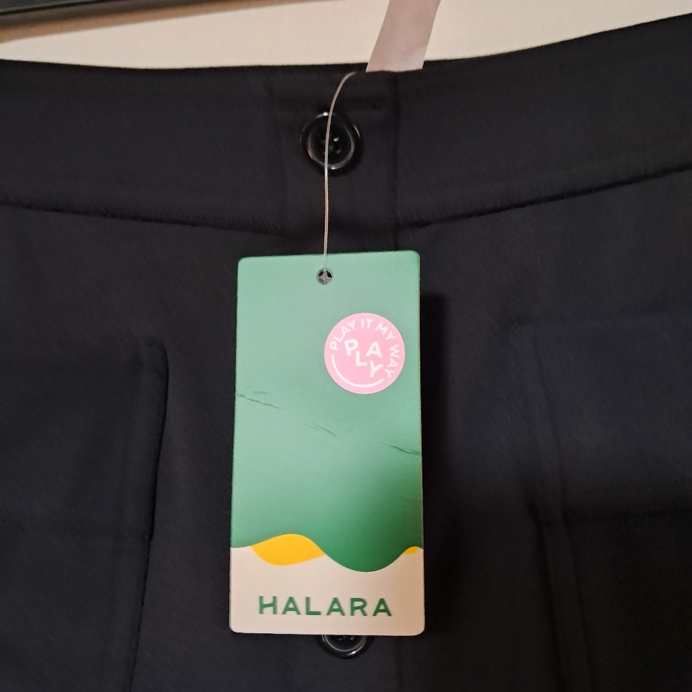 Halara High Waisted Button Multiple Pockets Straight Leg Pants Halo Tek Air XL - Picture 7 of 8